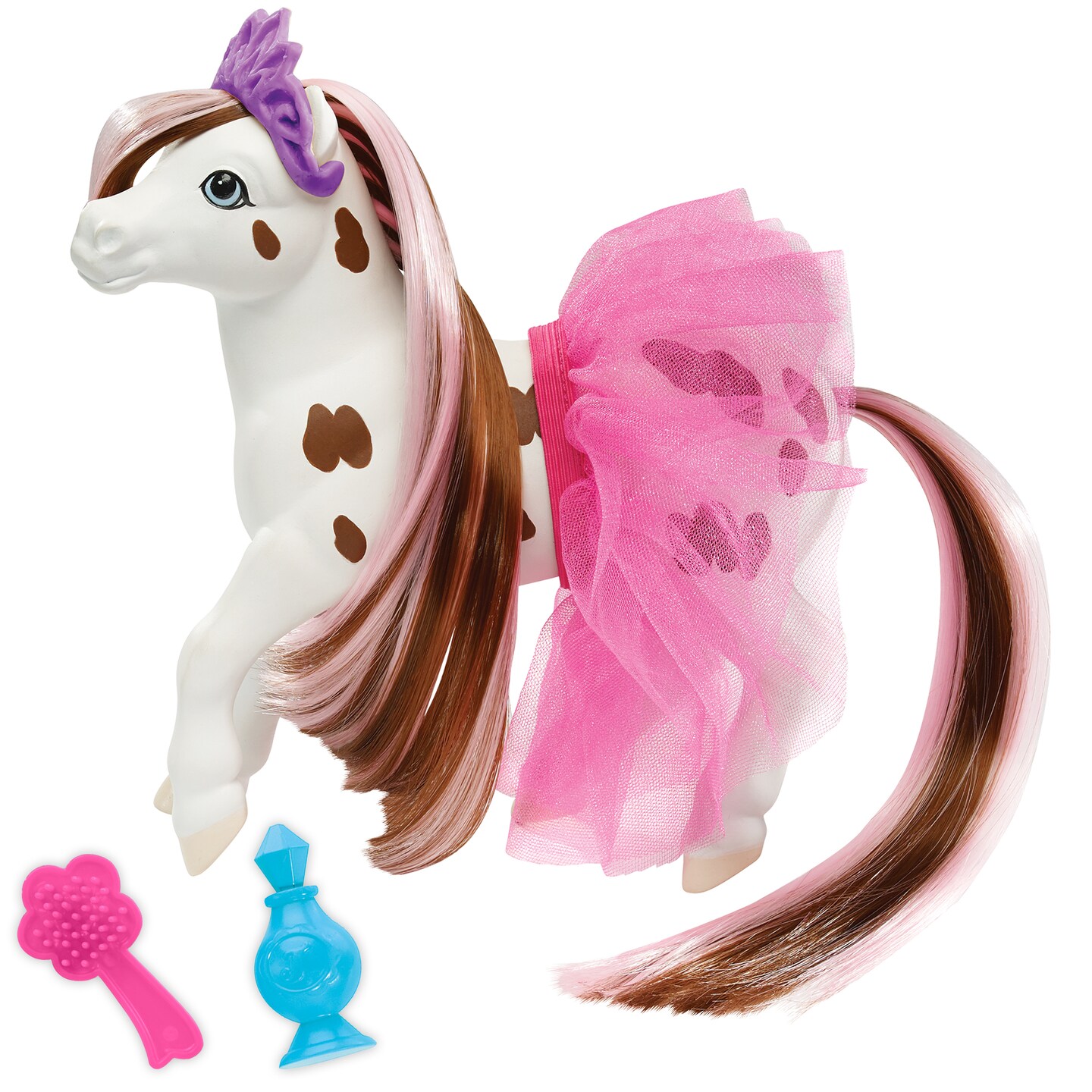 Breyer Color Changing Bath Toy, Blossum The Ballerina Horse, Brown/ White with Surprise Pink Markings