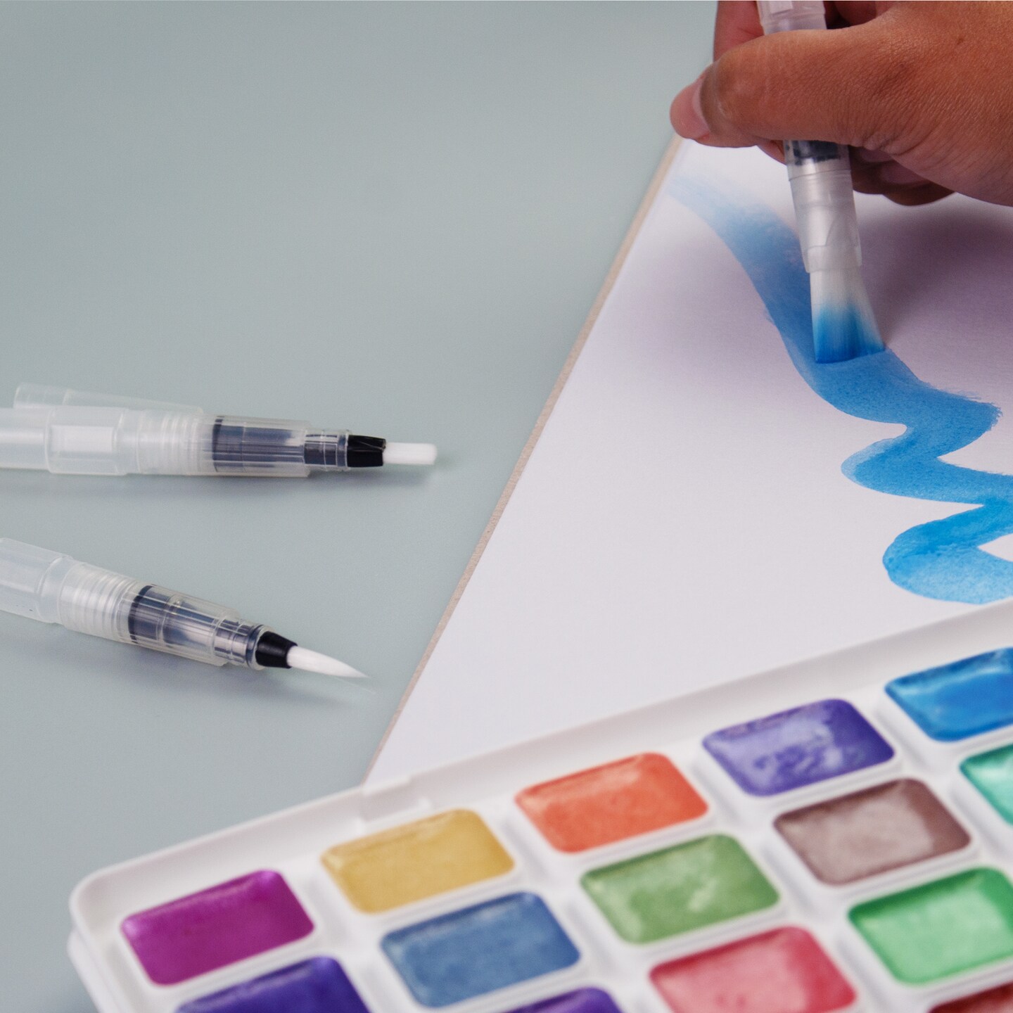 3-Piece Watercolor Brush Set Kit