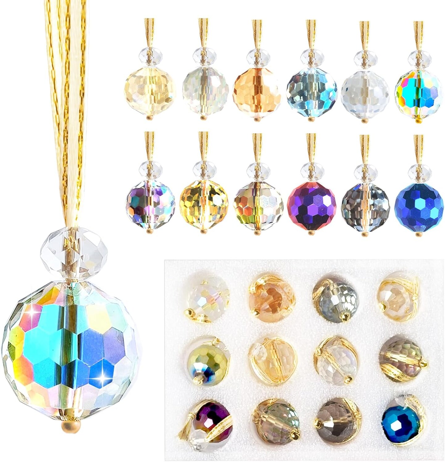 Rainbow Suncatcher Crystal Ball Prism Window Suncatcher Feng Shui Crystal Glass