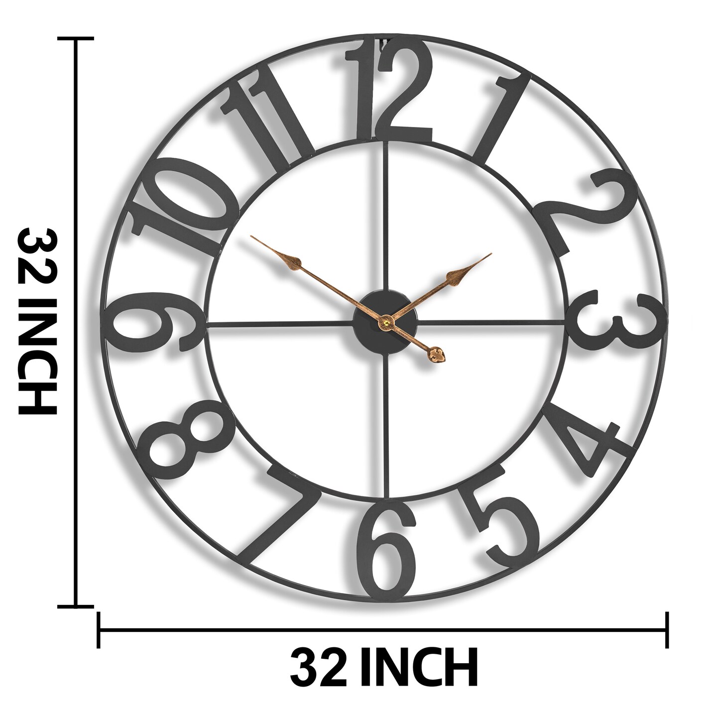 Sorbus Large Wall Clock - 32 inch (81 CM) Battery Operated Analog Wall Clock Decorative for Living Room and Kitchen