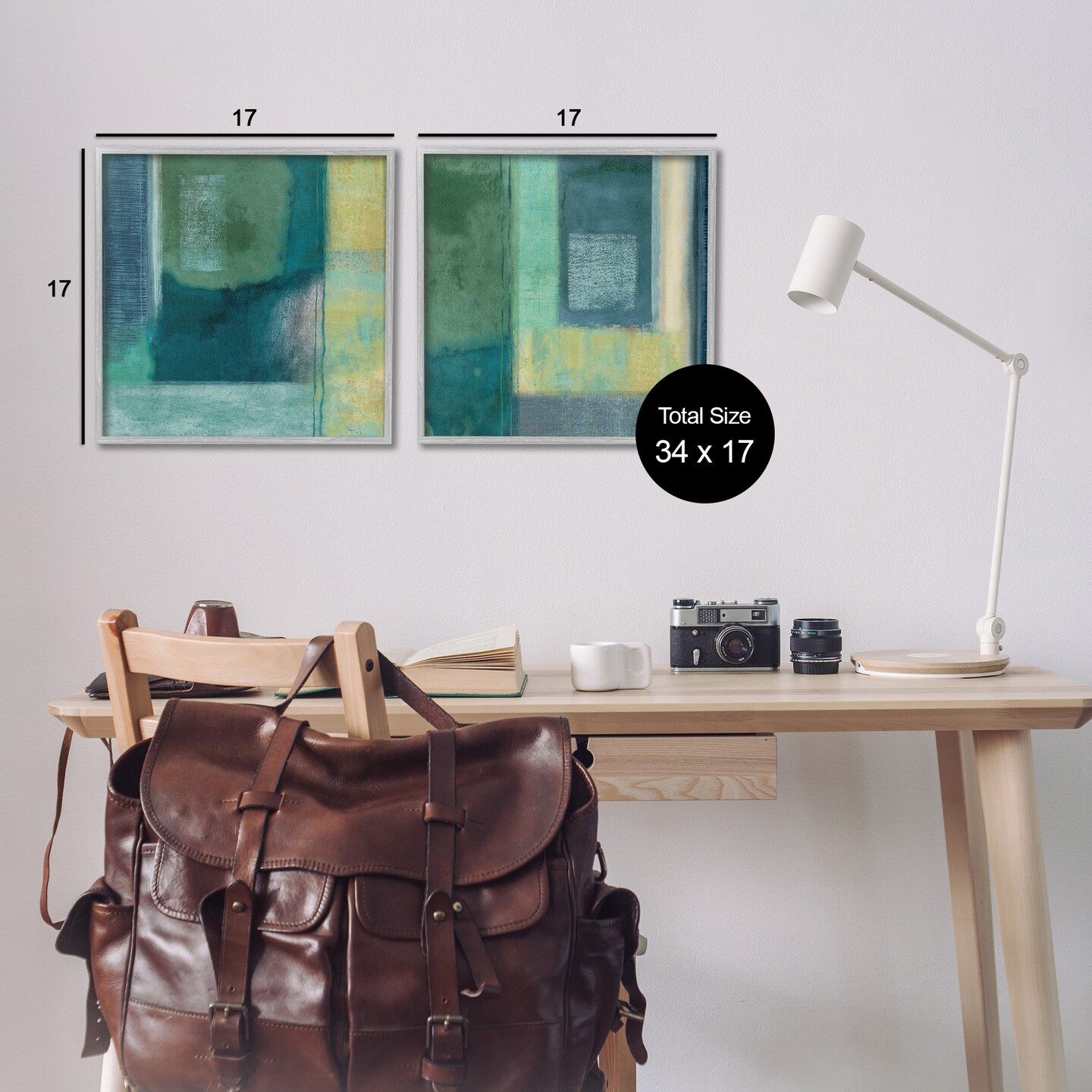 Stupell Industries Asymmetrical Soft Abstract Shapes Framed Giclee Art