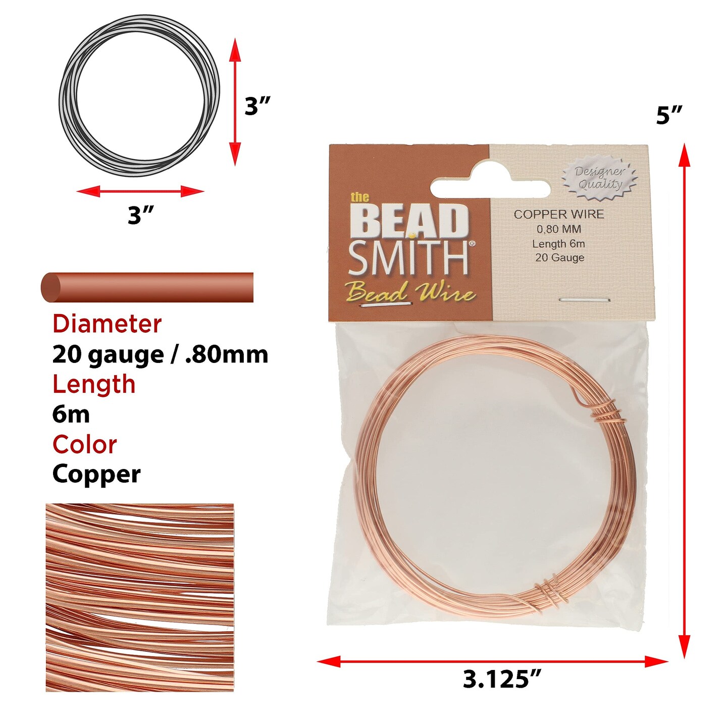 The Beadsmith Professional German Jewelry Wire