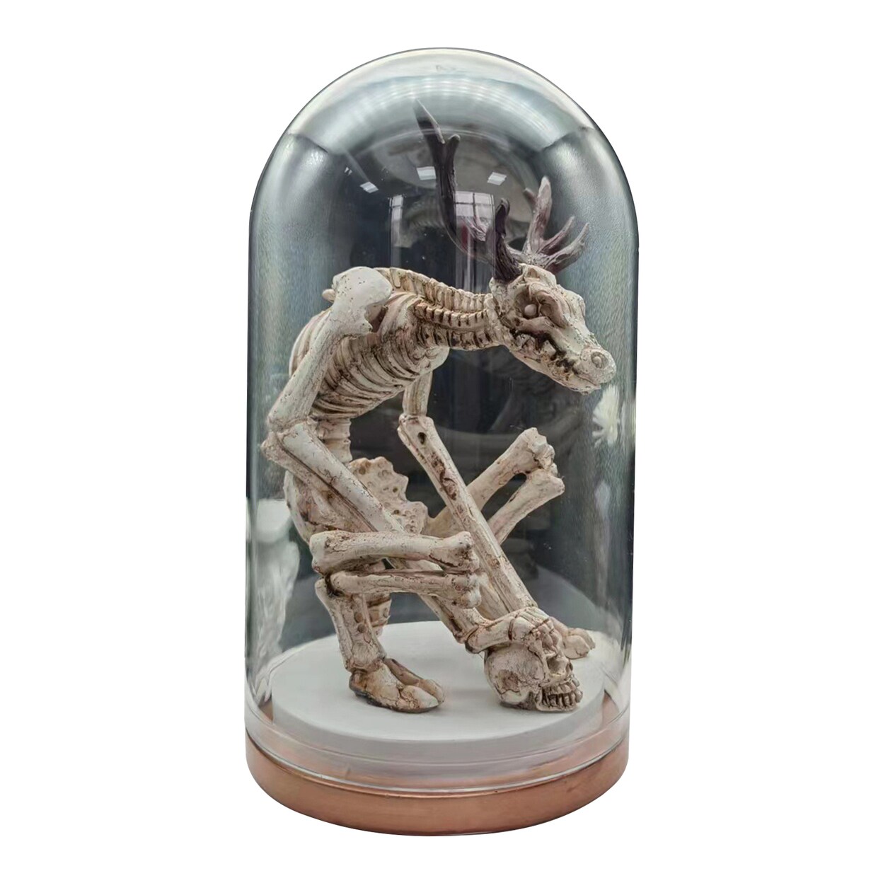 Wendigo Skeleton Ornament Resin Craftsmanship Mermaid Statues Horror Legend Unique Haunting Home Accessory