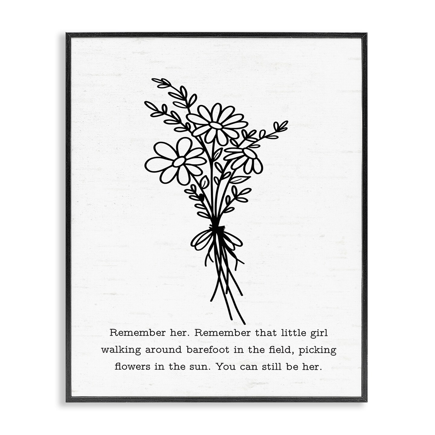 Stupell Industries You Can Still Be Her Framed Giclee Wall Art Design by Lettered and Lined