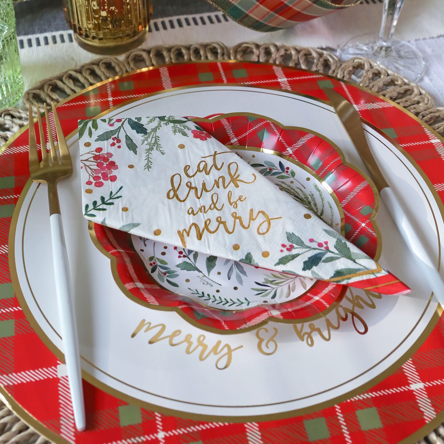 Kate Aspen Christmas 13&#x201D; Charger Plate Placemat