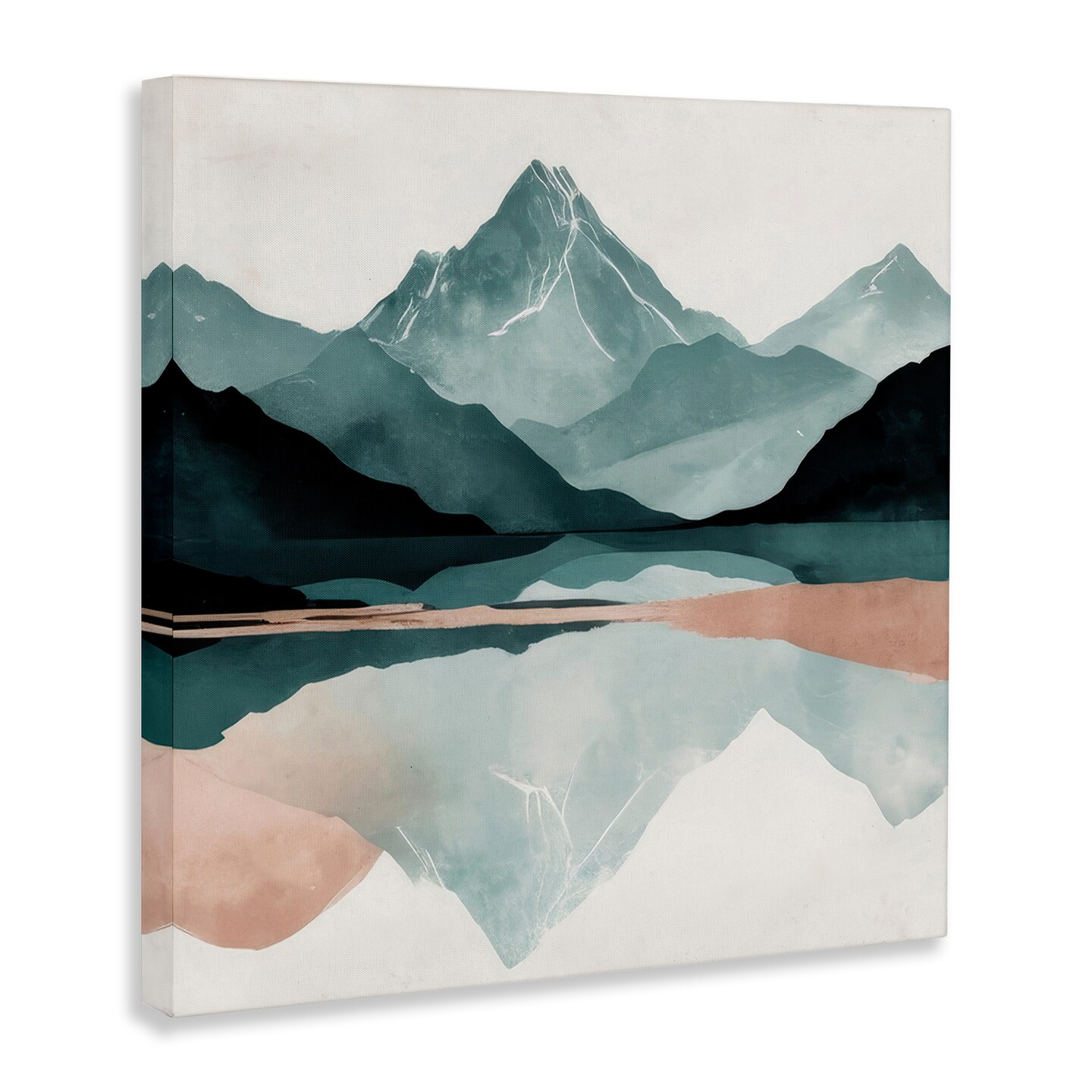 Stupell Industries Reflections of High Peaks Canvas Wall Art Design by Denise Dundon