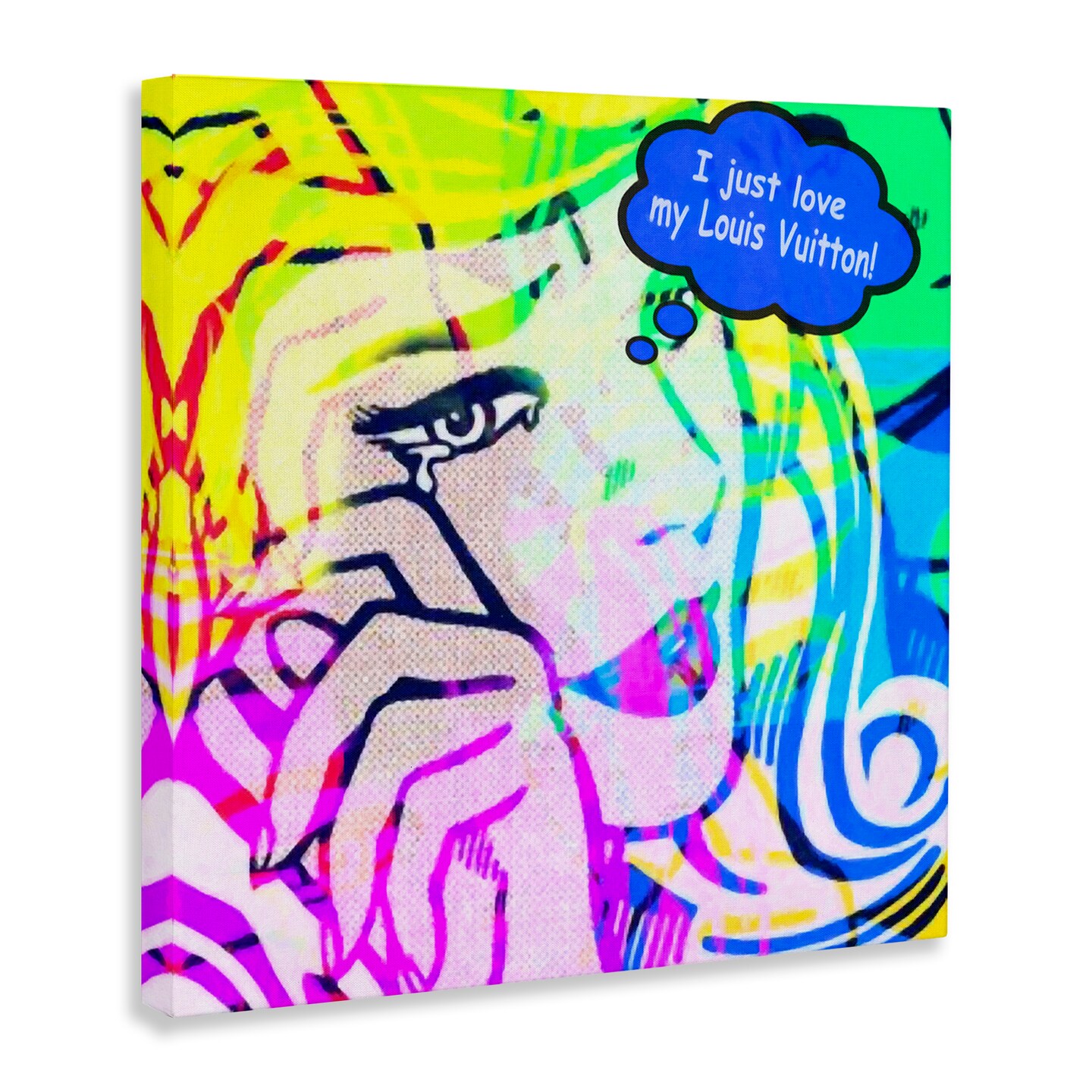 Stupell Industries Pop Comic Style Glam Canvas Wall Art Design by Graffi*tee Studios