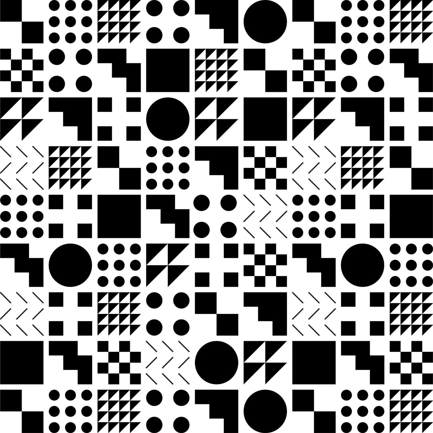 Geo Blocks Gift Wrap VII