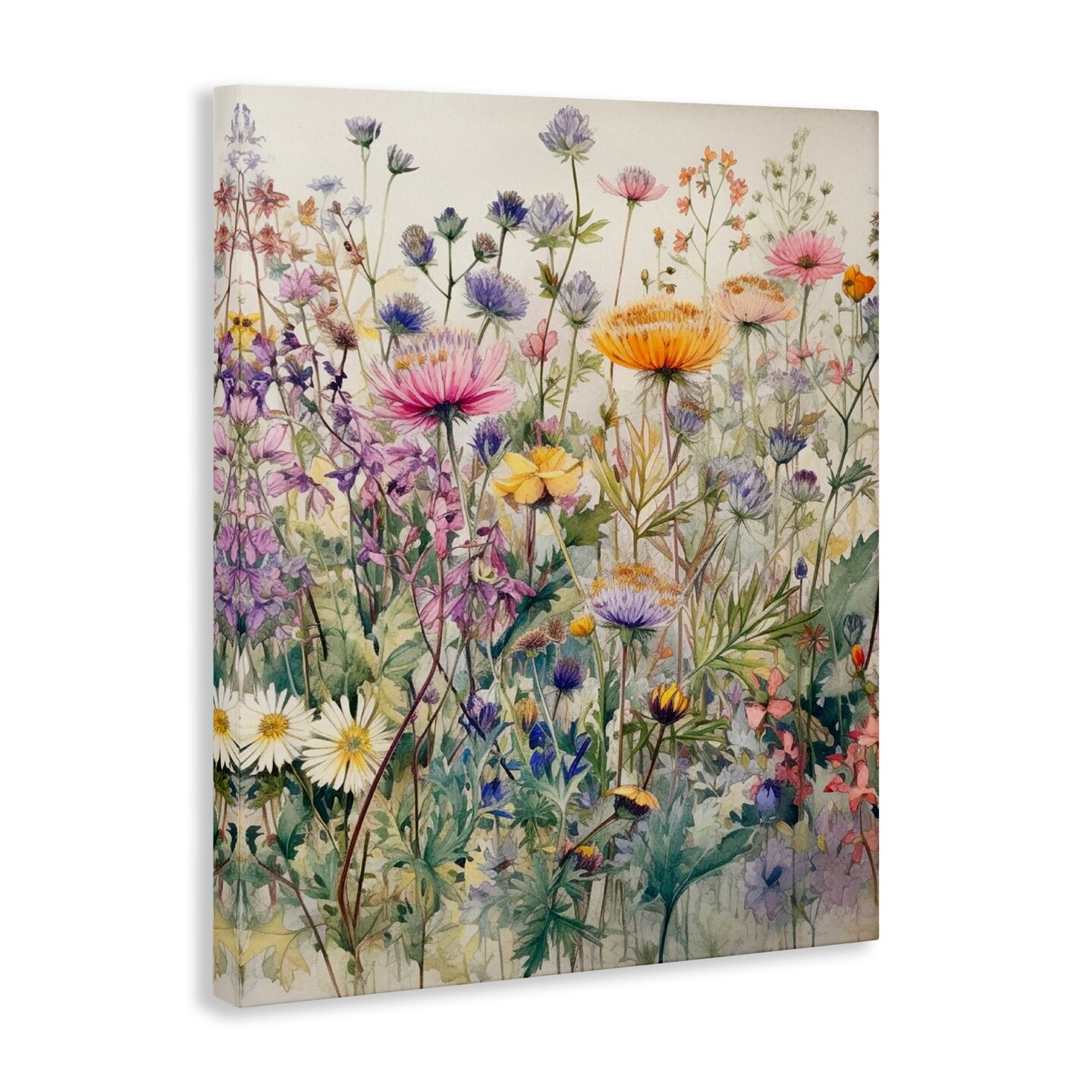 Stupell Industries Mixed Wild Flowers Canvas Wall Art Design by Ryley Gray