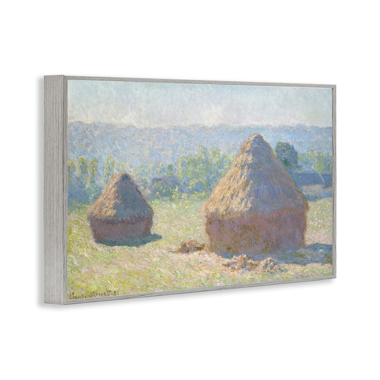 Stupell Industries Classic End Of Summer Haystacks Framed Giclee Wall Art Design by one1000paintings