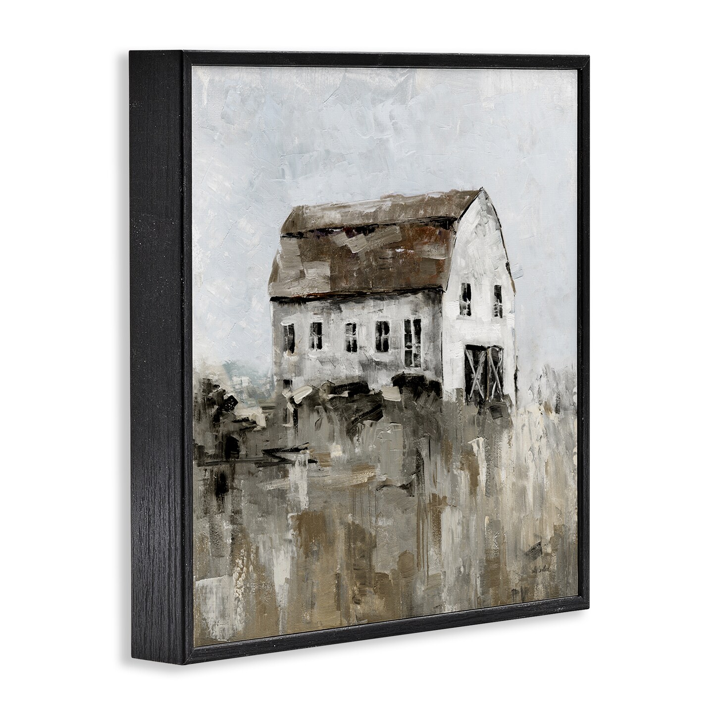 Stupell Industries Rustic Muted Farmhouse Framed Giclee Wall Art Design by Sally Swatland