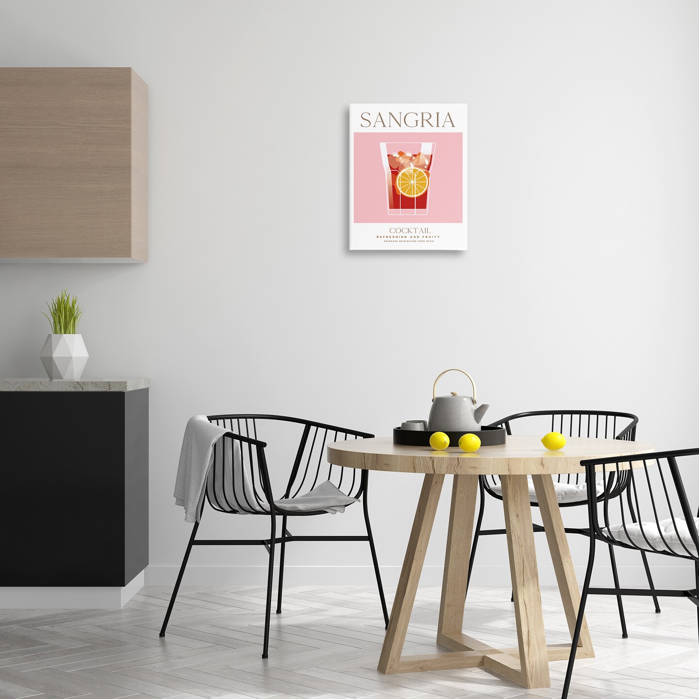 Stupell Industries Chic Minimal Sangria Canvas Wall Art Design by Omar Escalante