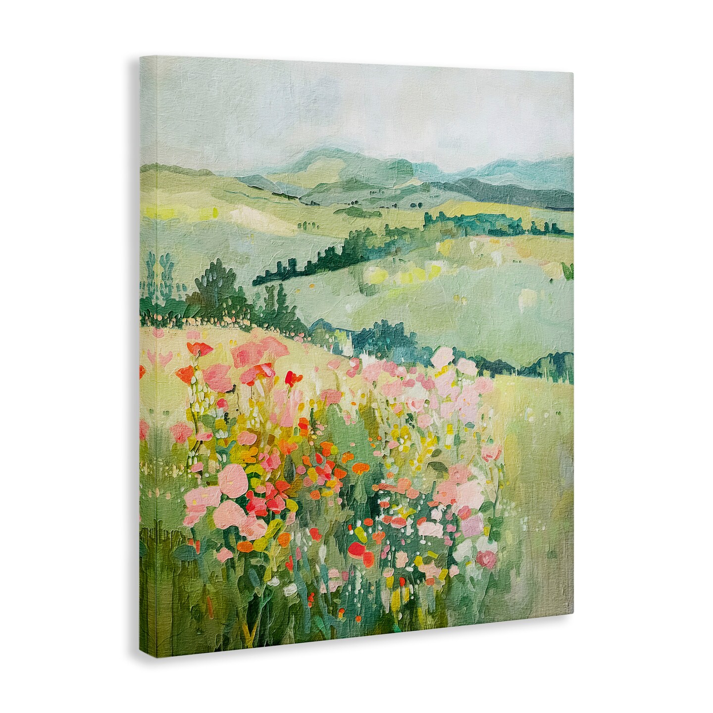 Stupell Industries Soft Flowers Meadow Canvas Wall Art Design by RileyB