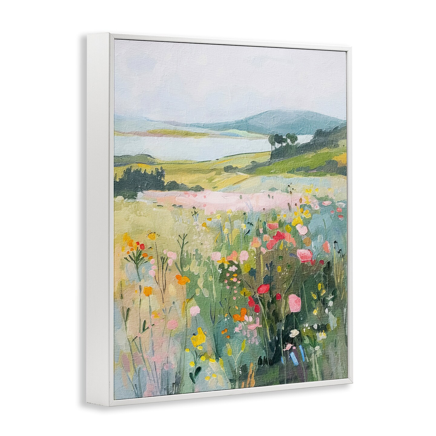 Stupell Industries Soft Abstract Countryside Framed Giclee Wall Art Design by RileyB