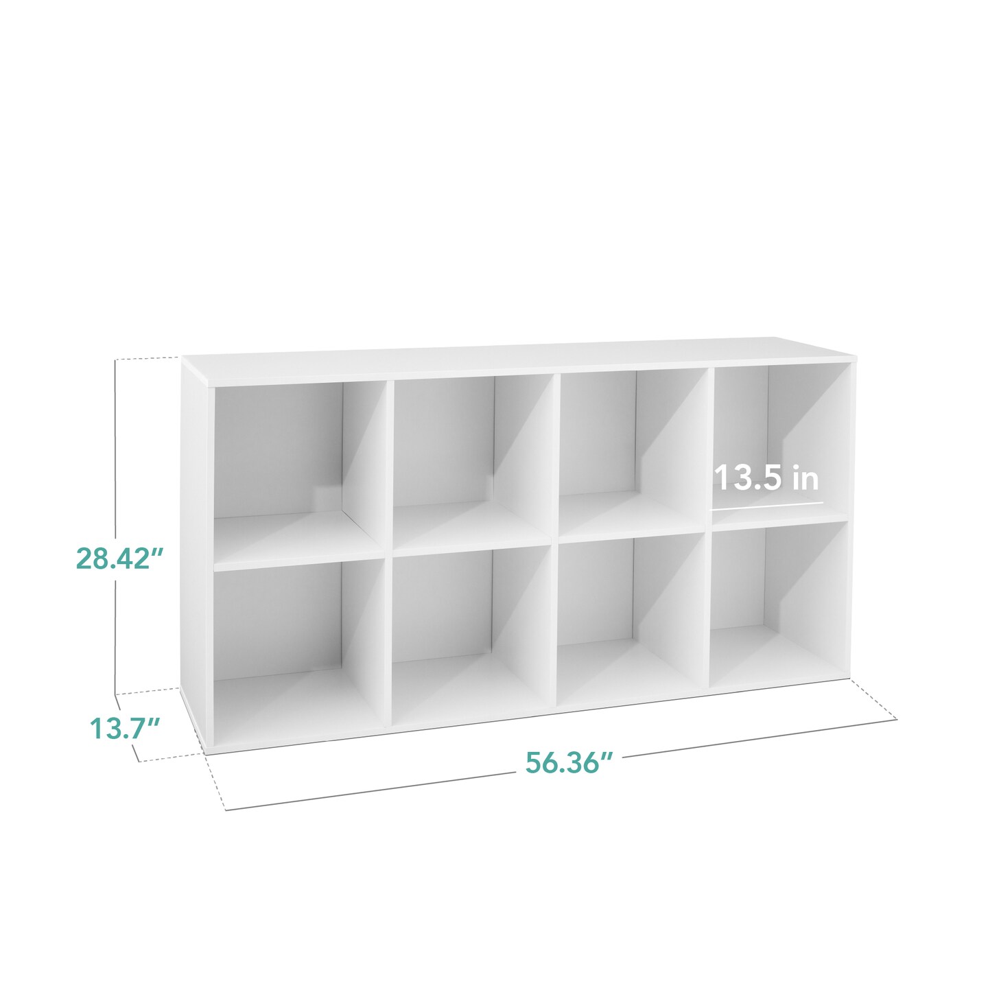 Best Choice Products 8-Cube Bookshelf, 13.5in Display Storage System, Organizer w/ Removable Back Panels