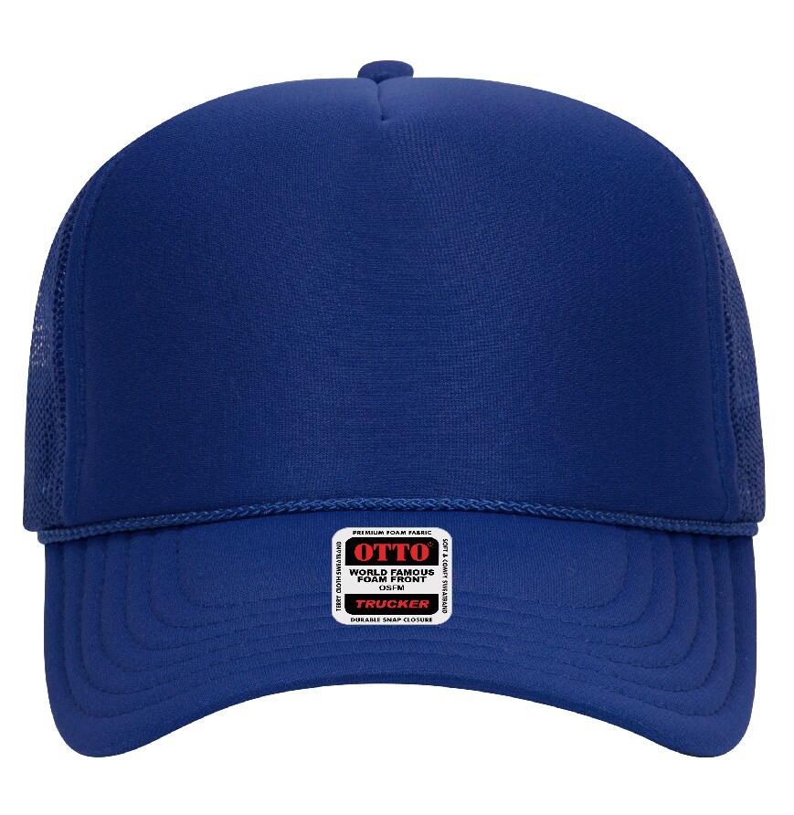 Otto Cap 39-165 5-Panel Foam High Crown Mesh Back Trucker Hat