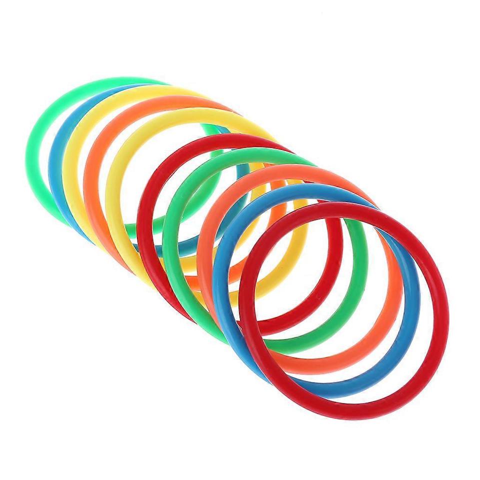Small Neon Carnival Rings – Bright Assorted Plastic Rings for Games, Crafts & Party Prizes, 12Pack & 24Pack