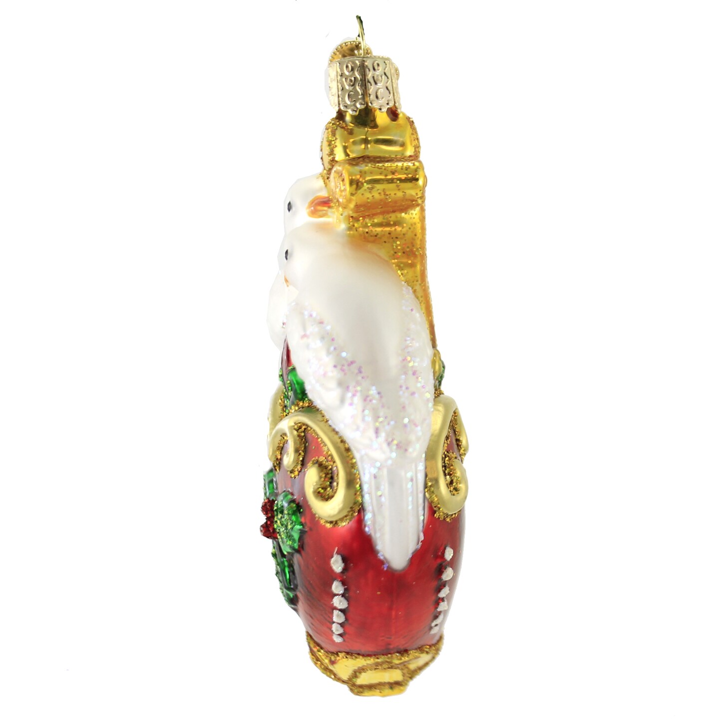 Old World Christmas 5.0 Inch Two Turtle Doves Tree Ornament , Twelve Days Christmas