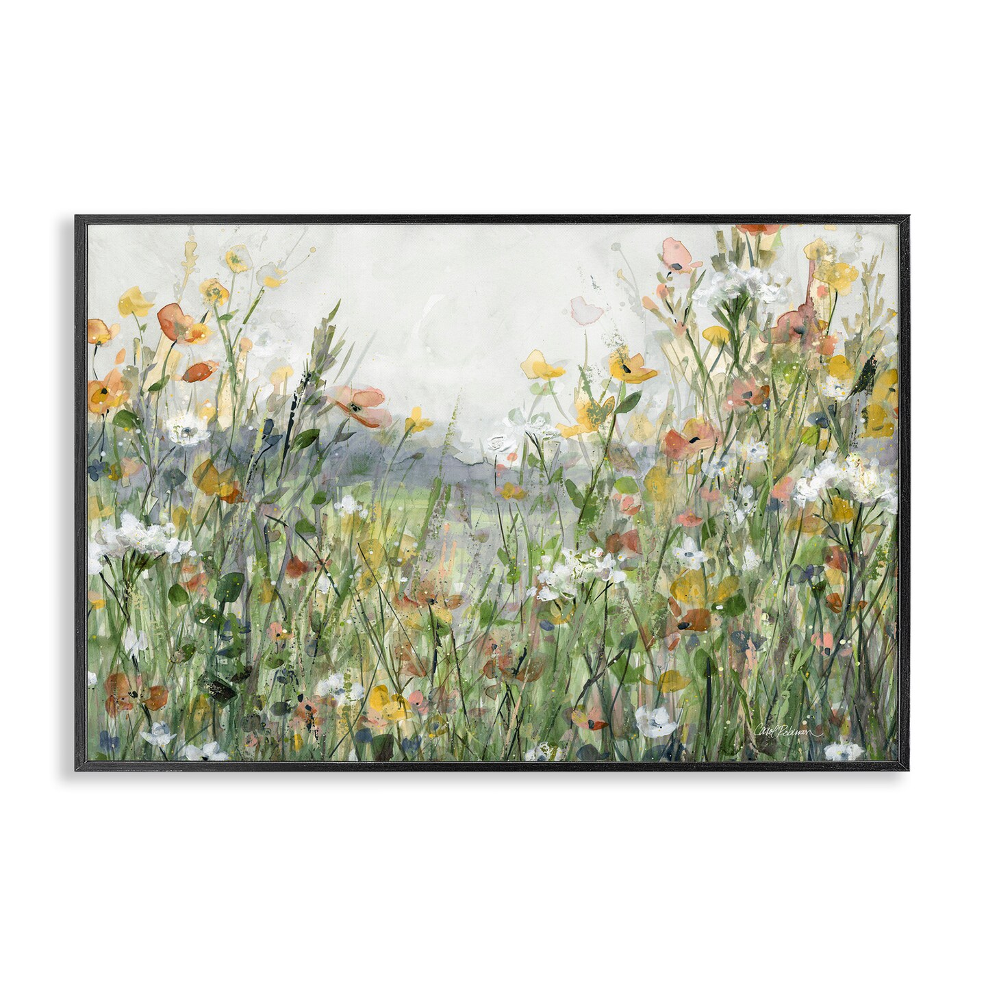 Stupell Industries Quiet Natural Meadow Framed Giclee Design By Carol Robinson