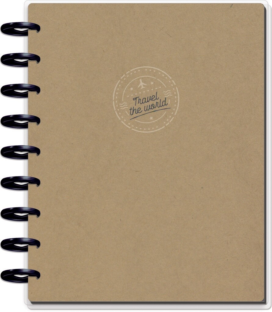 Happy Planner Classic Disc Bound Memory Keeping Journal-See The World Travel
