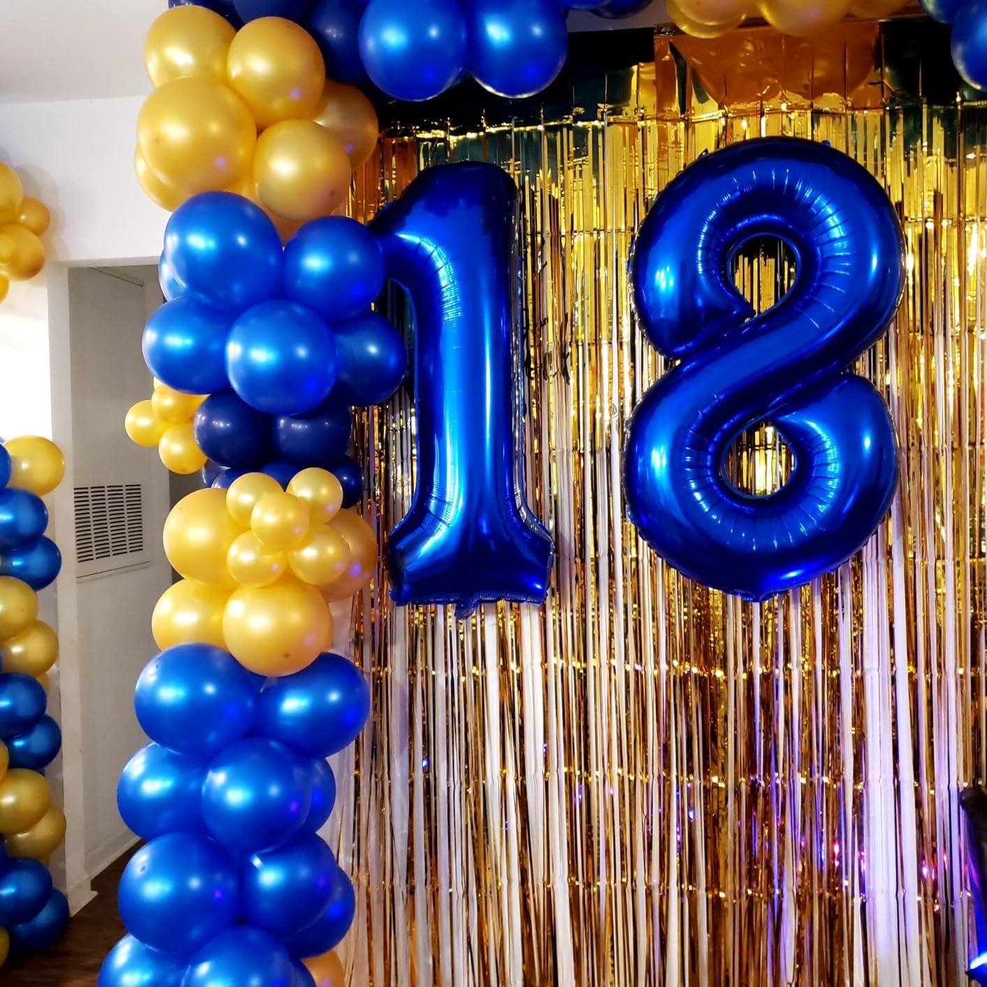 18th Birthday Decorations for Boys Girls - &#x9;Dark Blue