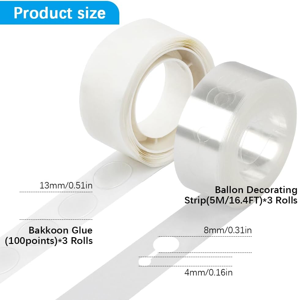Balloon Garland Arch Kit Balloon Arch Kit Balloon Arch Strip Balloon Garland Kit Balloon Tape Baby Shower Decorations Balloon Tape And Glue Dots Birthday Decorations Balloon Garland Strip