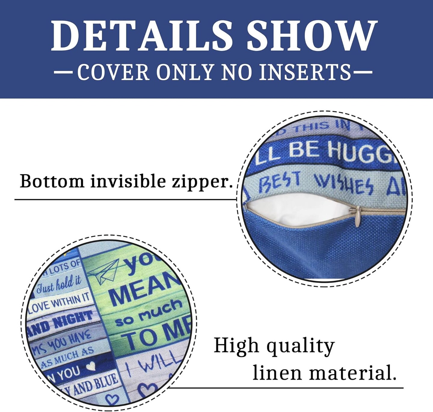 Creative Double-Sided Throw Pillow Cover for Grandson Gift from Grandma & Grandpa - Birthday, Graduation, Thanksgiving