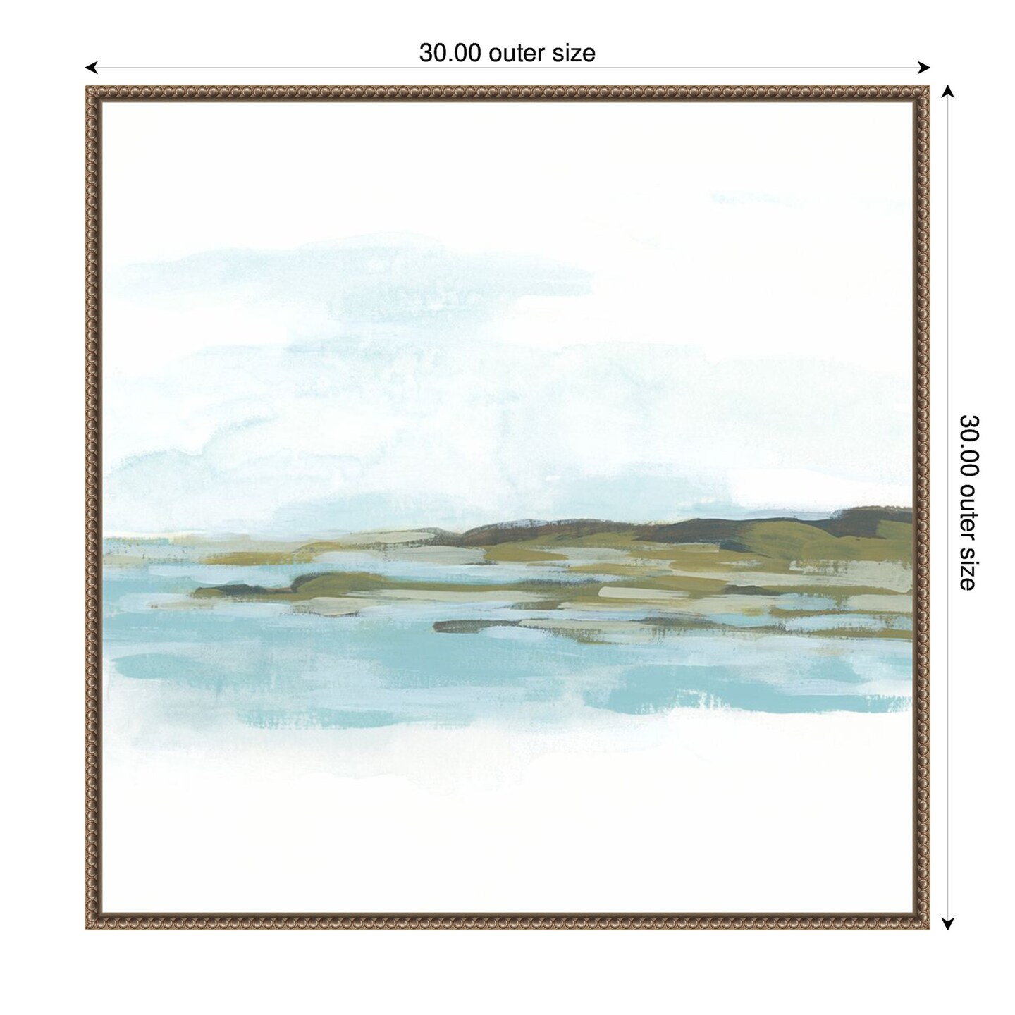 Shoreline Cameo II by June Erica Vess Framed Canvas Wall Art