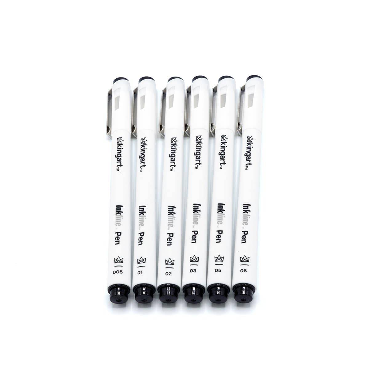 KINGART&#xAE; Inkline&#x2122; Fine Line Pen Set, 6  pc