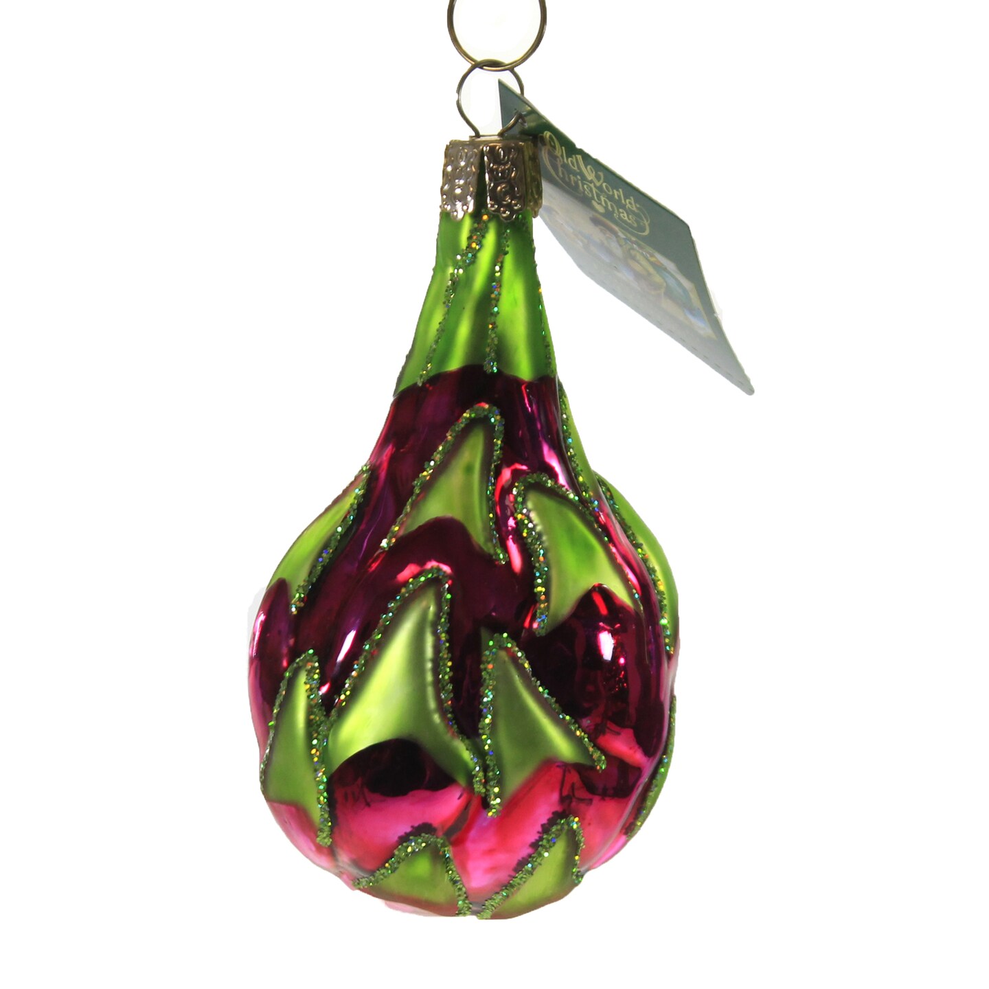 Old World Christmas 3.75 In Dragon Fruit Tree Ornament , Cactus Honolulu Queen
