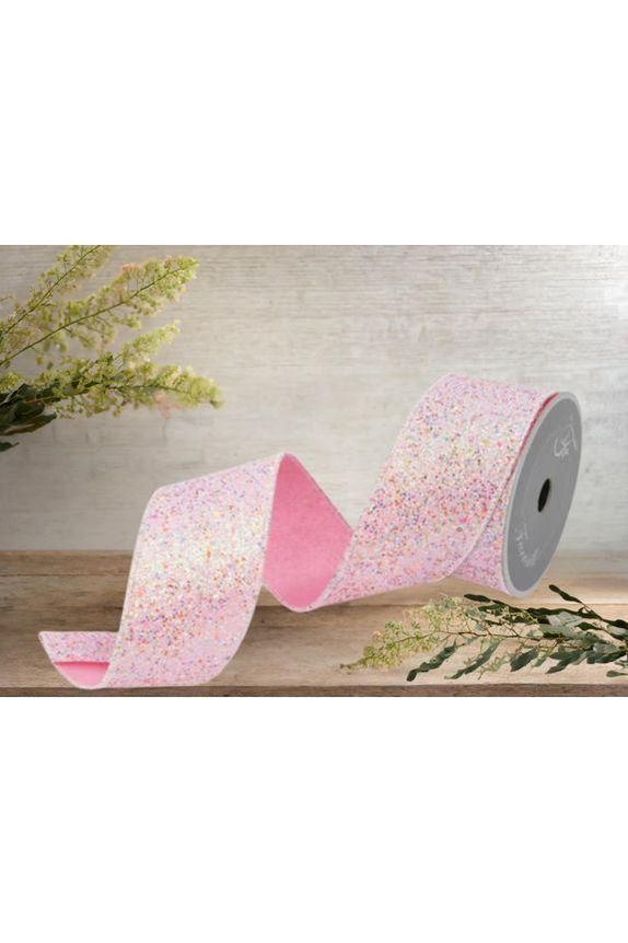 2.5&#x22; Fairy Dust Ribbon: Pink (10 Yards)