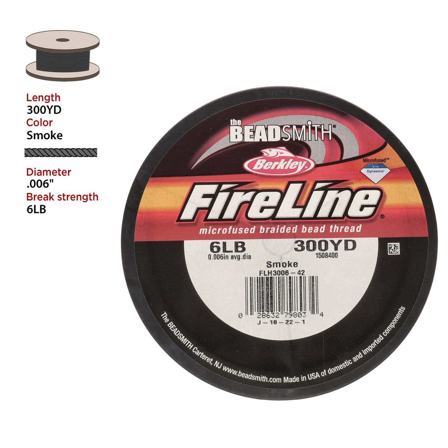 The Beadsmith Fireline by Berkley – Micro-Fused Braided Thread