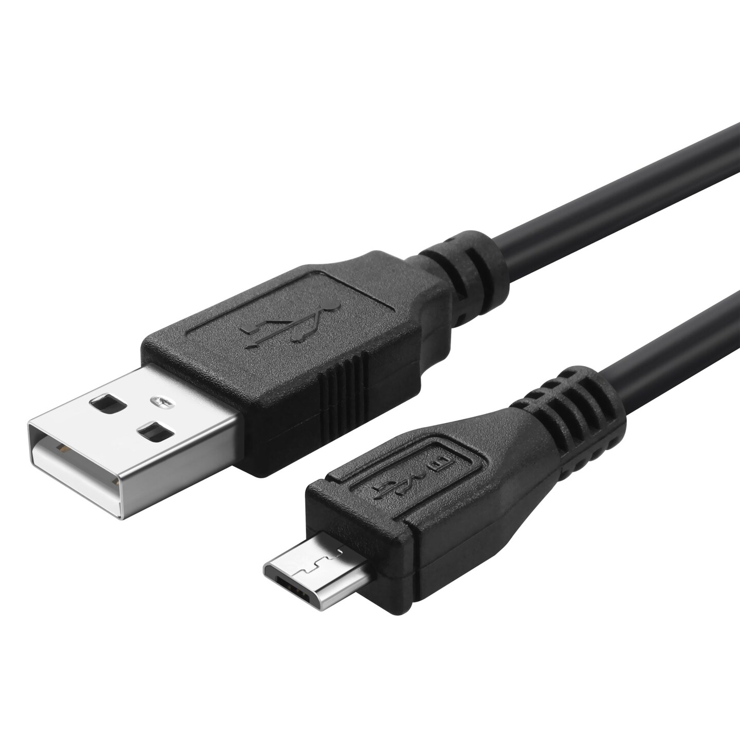 Insten Black Feet 3' Micro USB Charger Data Cable for Samsung