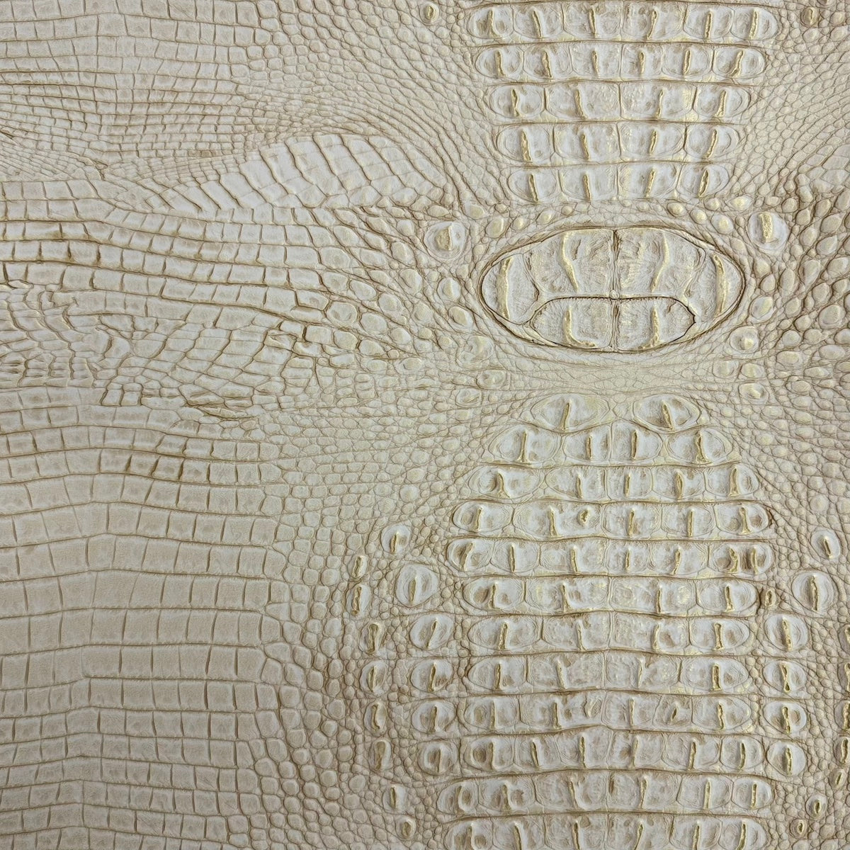 1 Yard Two Tone Gator Faux Leather Vinyl Fabric Upholstery Handbags Durable 56" Width