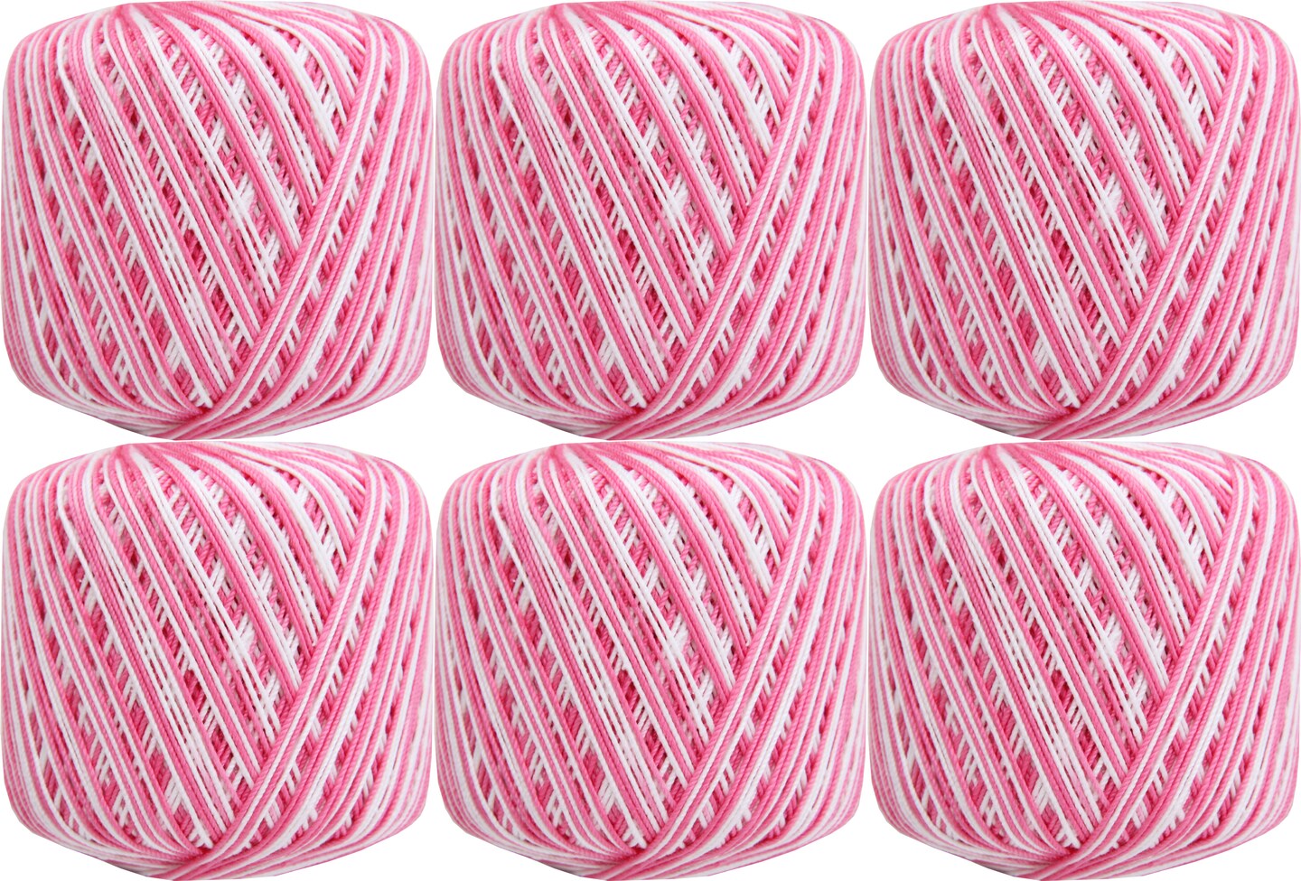 Threadart 100% Pure Cotton Variegated Crochet Thread - Size 10 & 3 - Singles, 3 Packs, and 6 Packs