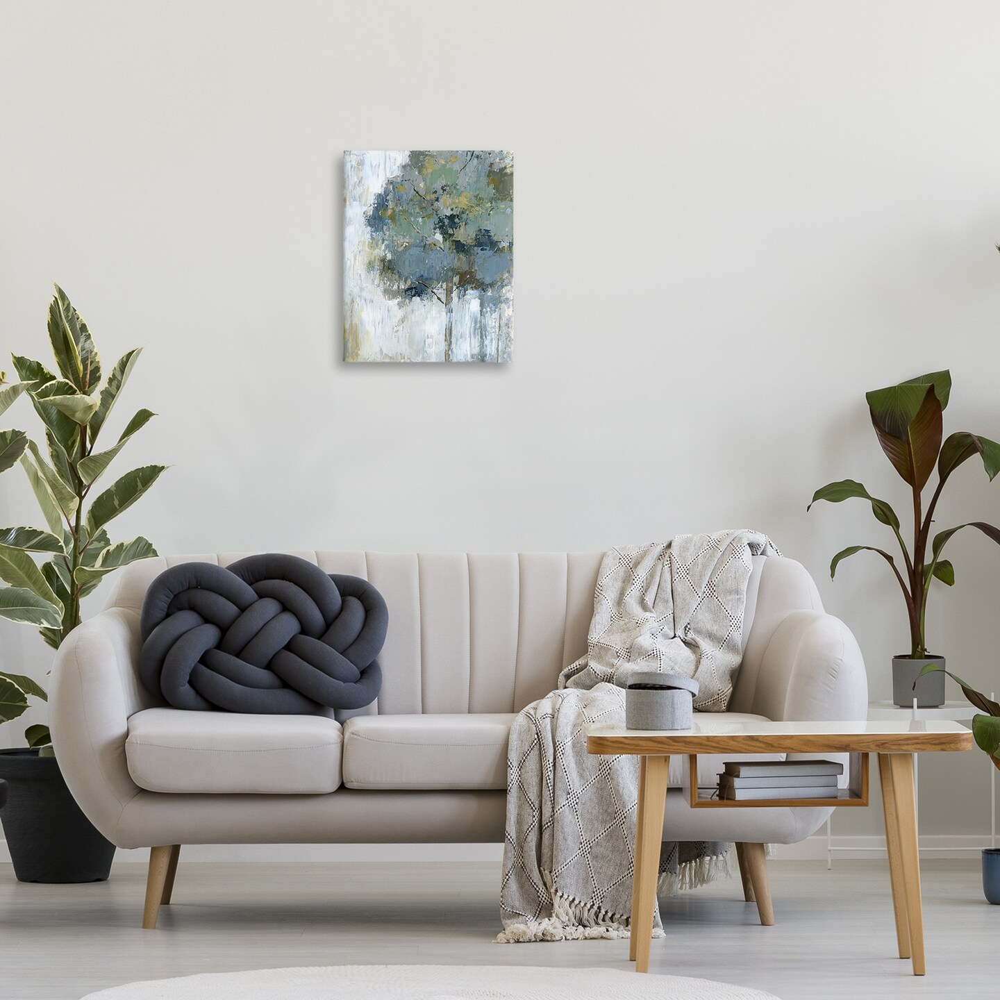 Stupell Industries Distressed Lone Tree Canvas Wall Art Design by Nan