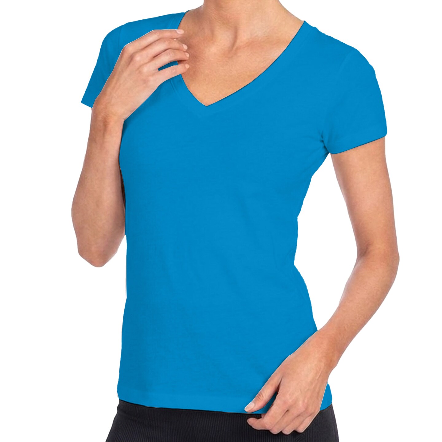 Next Level Women's Ideal V-Neck T-Shirt, Craft Light Solid Crewneck Tee