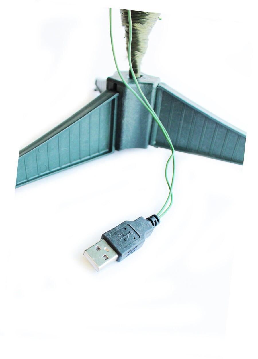 2&#x27; Pre-Lit USB Tabletop Tree