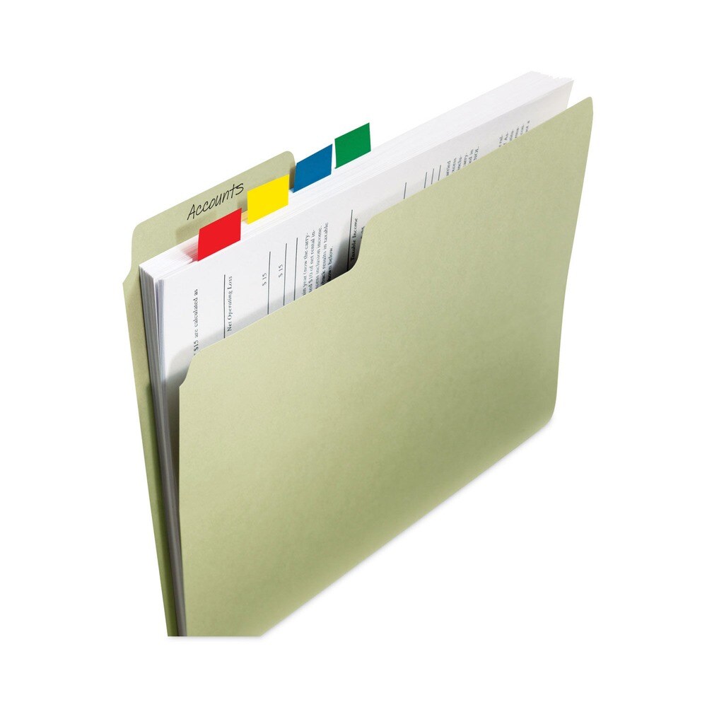 Post-it Flags Standard Page Flags in Dispenser - Green (100/Pack)