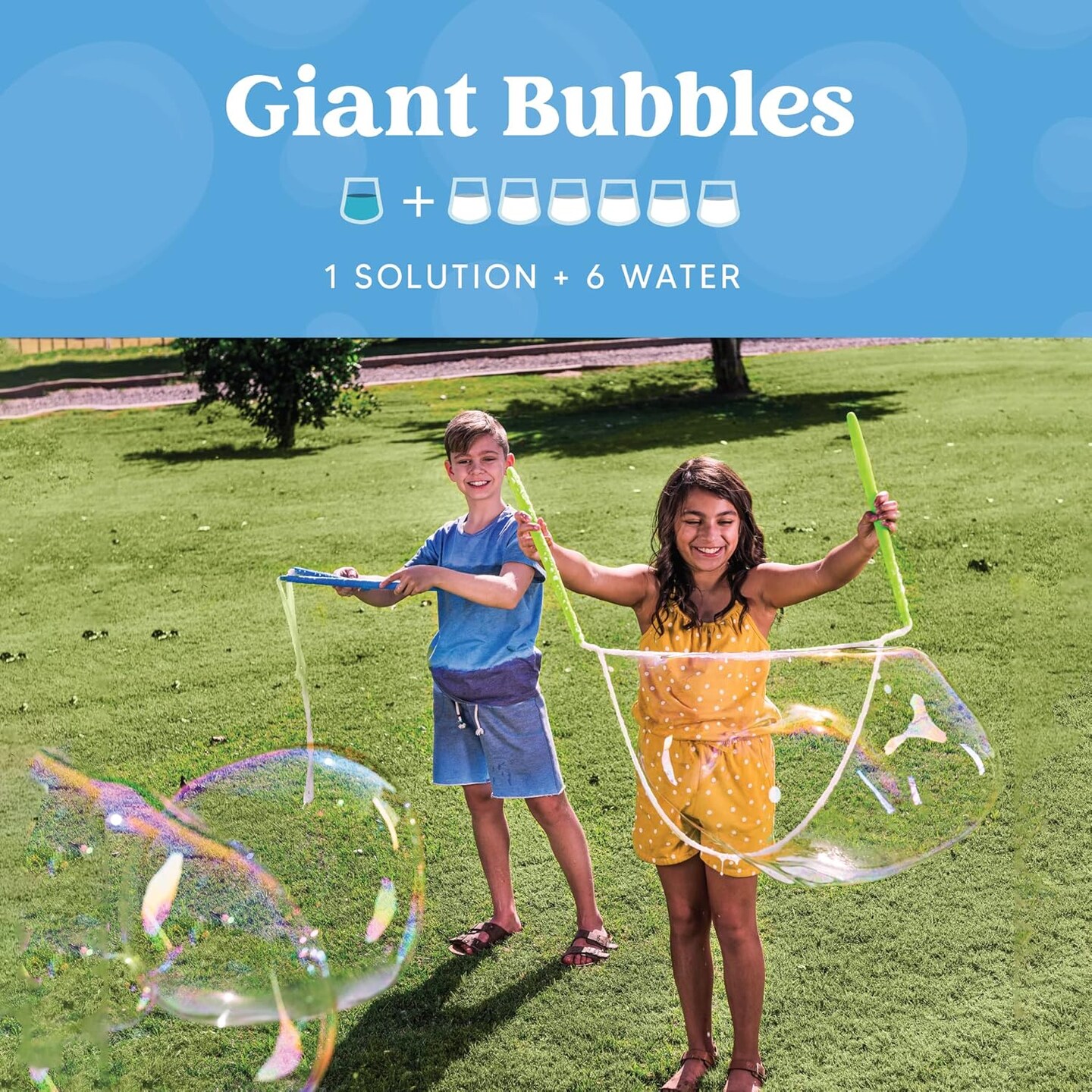 2 Bottles Bubbles Refill Solutions 64 oz (up to 5 Gallon), Concentrated Solution for Bubble Machine, Gun, Wand Refill Fluid Summer, Easter Toys (Red+Purple)