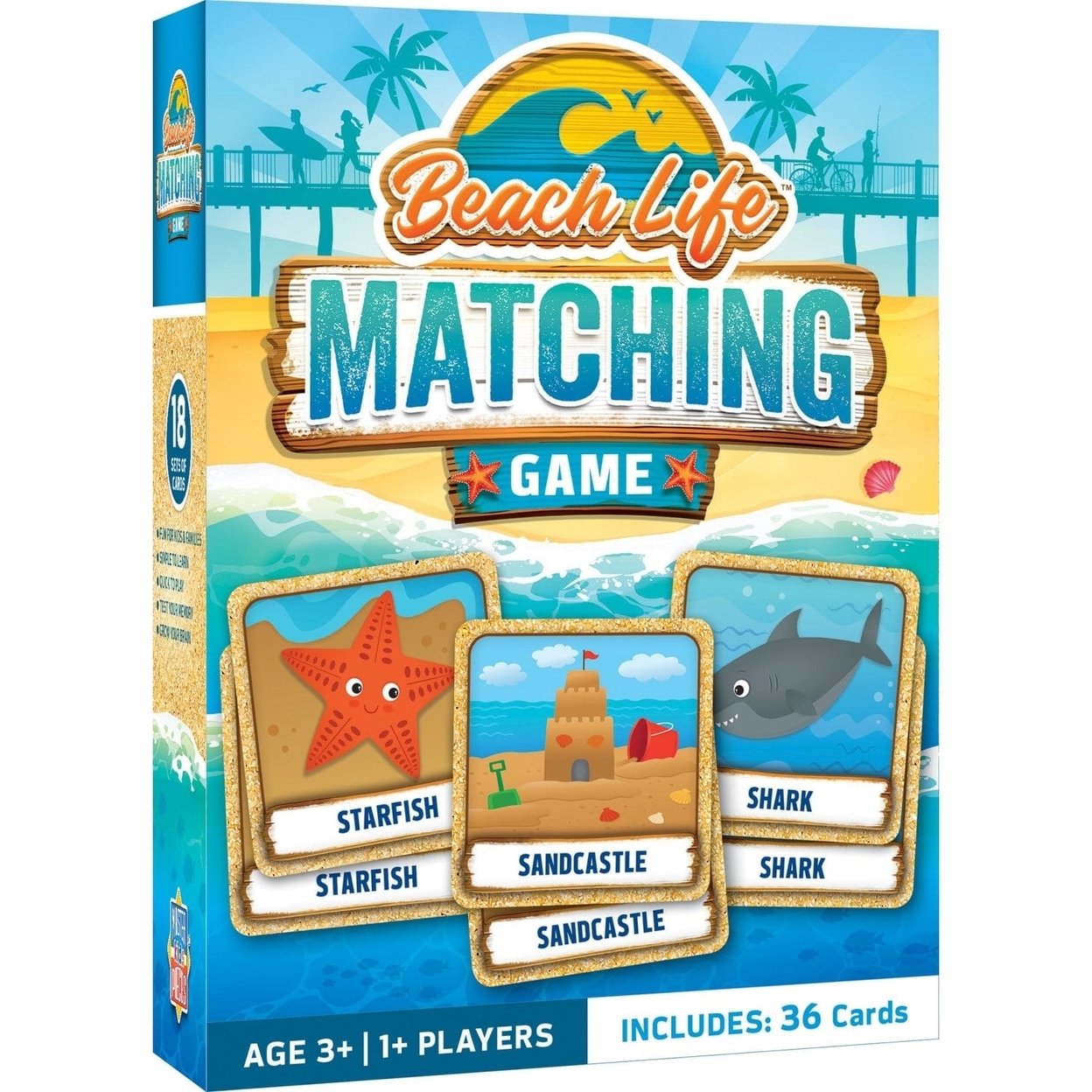 Masterpieces Beach Life Matching Game Family Fun Activity Ages 3 And Up