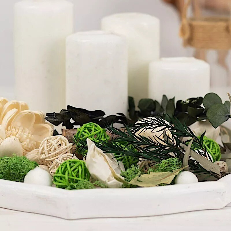 Assorted Dried Potpourri Vase Fillers with Vanilla Fragrance Oil Wedding Home