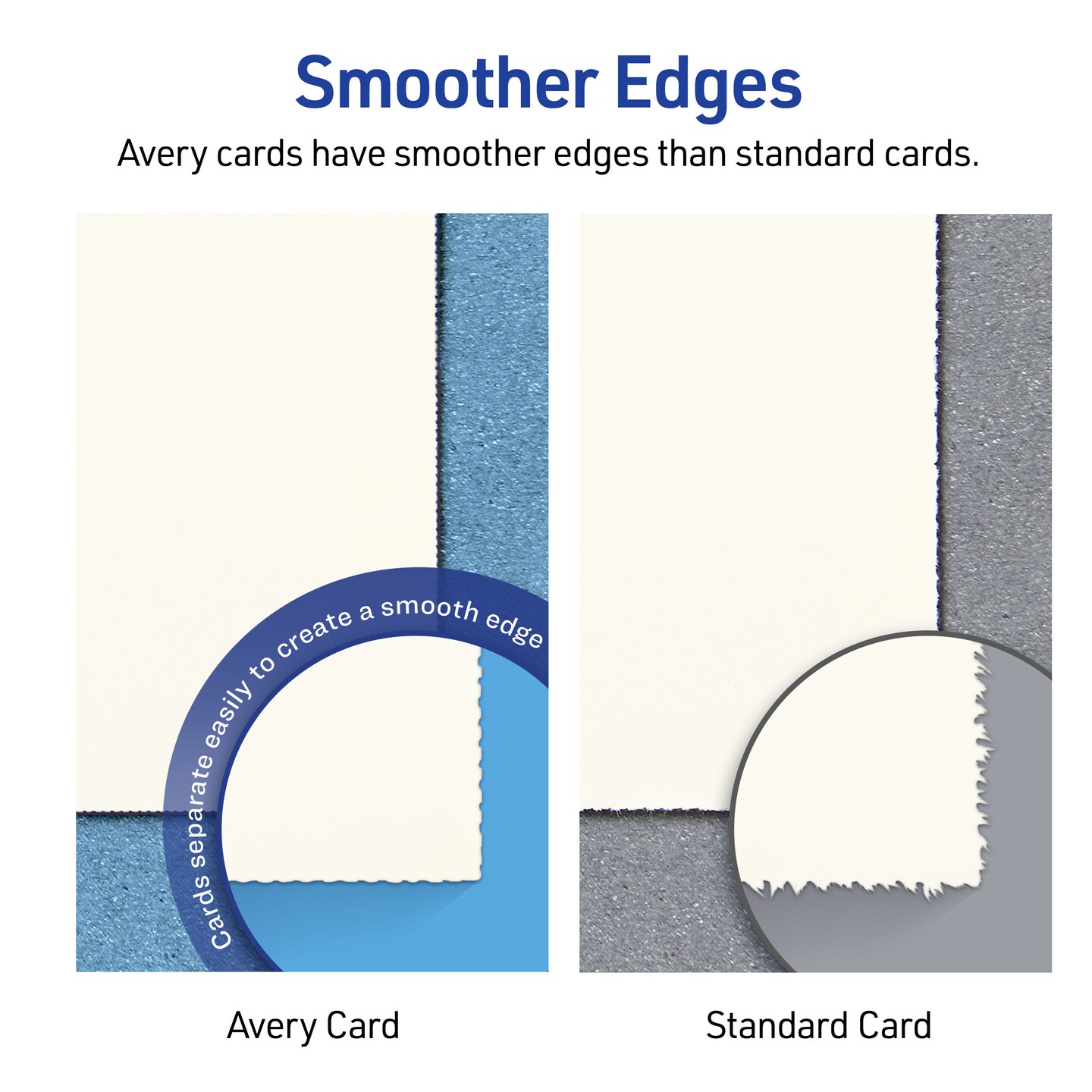 Avery Printable Tent Cards with Sure Feed Technology, 2&#x22; x 3.5&#x22;, Ivory, 160 Blank Place Cards for Laser or Inkjet Printers (5913)