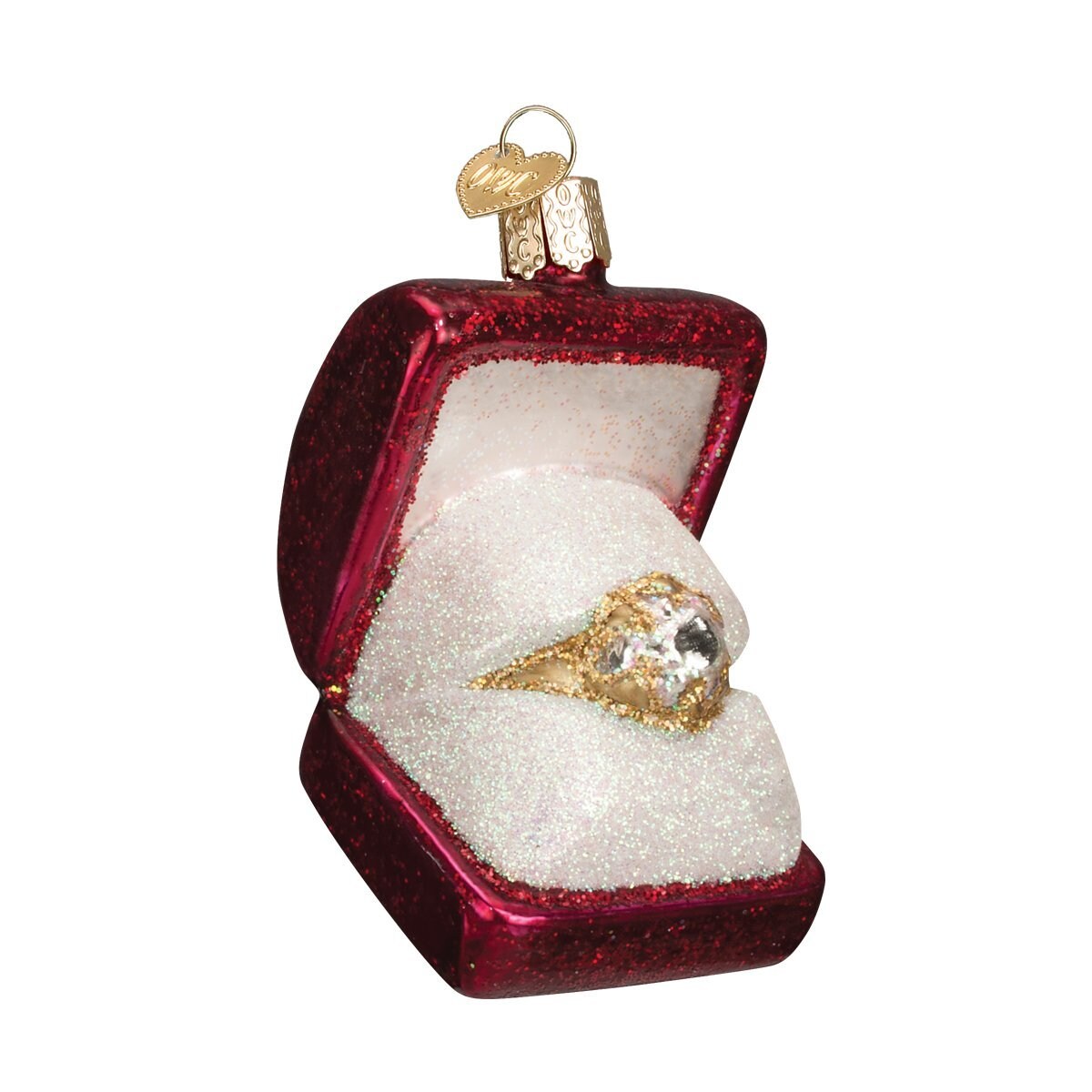 Old World Christmas Ring In Box Glass Blown Ornament