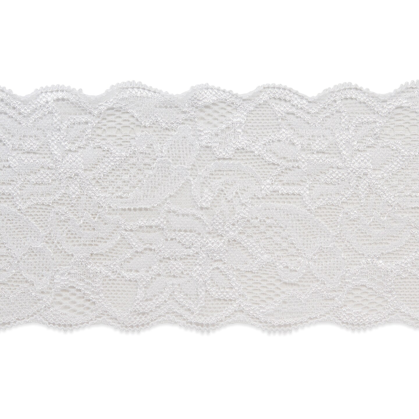 5 Yards of Breanne 3 1/4" Stretch Raschel Lace Trim | 5 yard cut