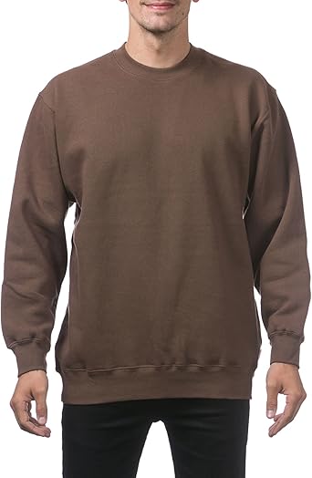 Men's Heavyweight Crewneck Long Sleeve Fleece Pullover Sweatshirt