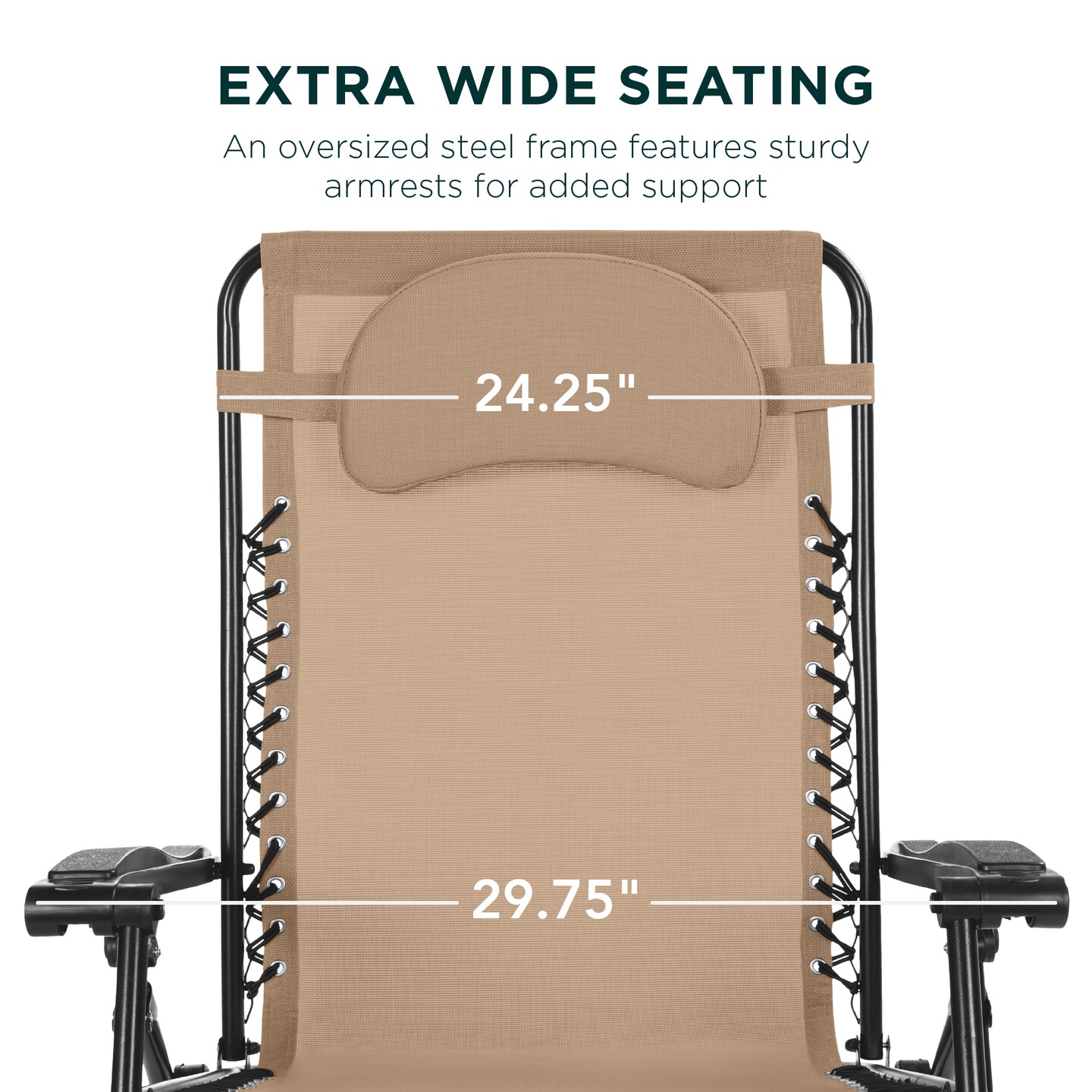 Best Choice Products Oversized Zero Gravity Chair, Folding Outdoor Patio Lounge Recliner w/ Cup Holder