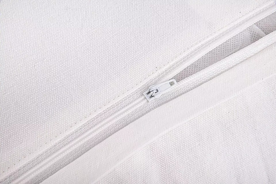 Christmas Tree Throw Pillow, Cotton Embroidered Holiday Pillow 18x18"