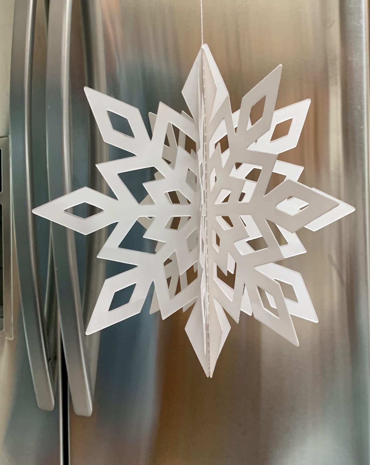 Christmas Hanging Snowflake Decorations White 3d Snowflakes Snowflake Ornaments Christmas Decorations Indoor Home Decor