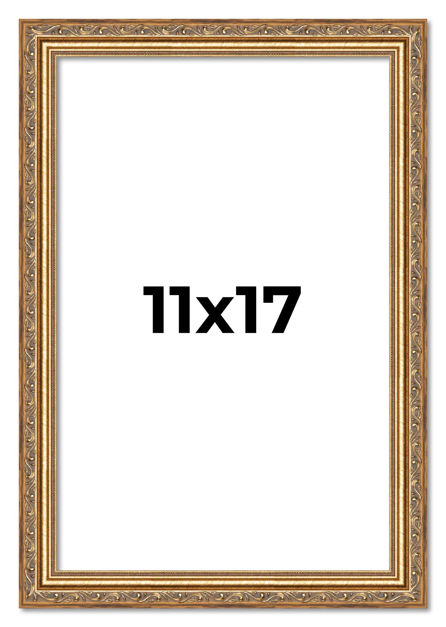 11x17 Museum-Quality Picture Frame with UV-Resistant Acrylic & Acid-Free Backing, Available in 4 Finishes - Gold, Silver, Bronze, and Black